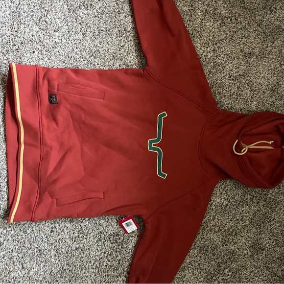 Kimes Ranch Red Sweatshirt with Green Logo - Picture 2 of 2